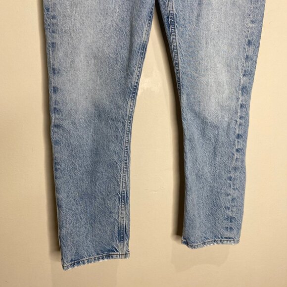 Agolde Riley High Rise Straight Crop Jeans - Blur Sz 26 - Picture 9 of 14